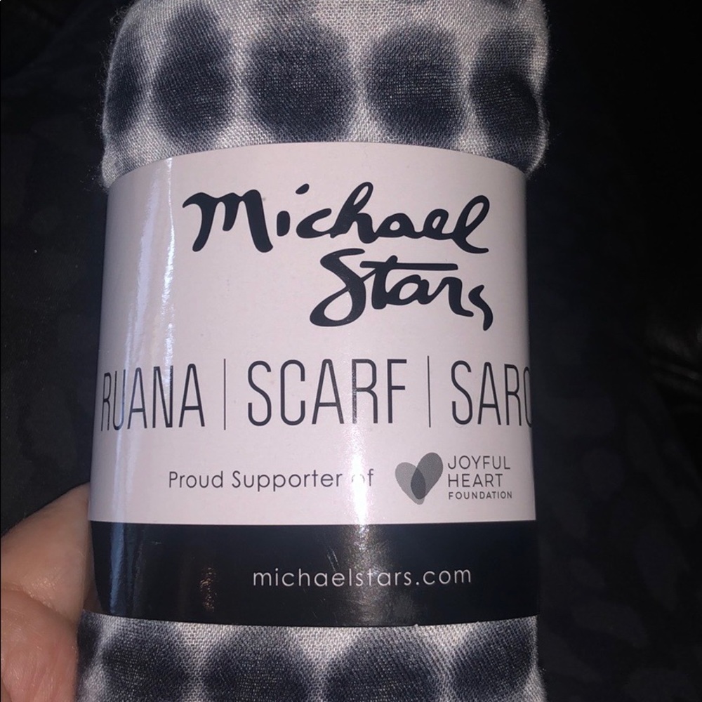 Black tie dye scarf/sarong